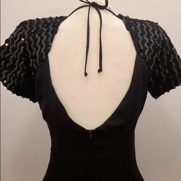 Vintage By Night’s 1980s Black Sequin Dress - Picture 4 of 4